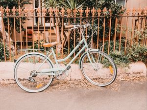 Preview wallpaper bicycle, fence, street