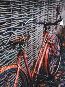 Preview wallpaper bicycle, fence, woven