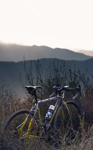 Preview wallpaper bicycle, grass, bushes