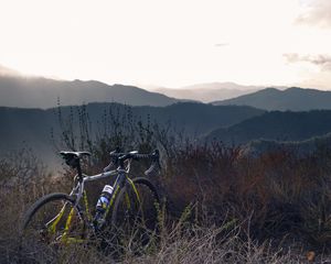 Preview wallpaper bicycle, grass, bushes