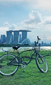Preview wallpaper bicycle, landscape, city