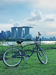 Preview wallpaper bicycle, landscape, city