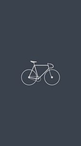 Preview wallpaper bicycle, minimalism, gray