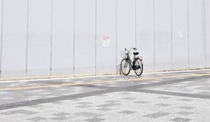 Preview wallpaper bicycle, minimalism, parking