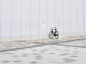 Preview wallpaper bicycle, minimalism, parking