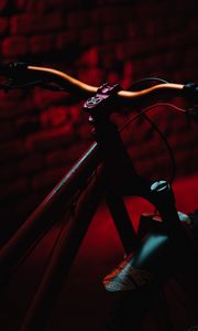 Preview wallpaper bicycle, mtb, dark, red