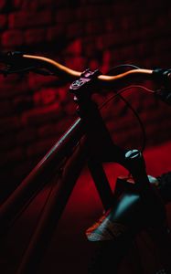 Preview wallpaper bicycle, mtb, dark, red