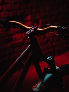 Preview wallpaper bicycle, mtb, dark, red