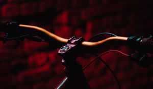 Preview wallpaper bicycle, mtb, dark, red