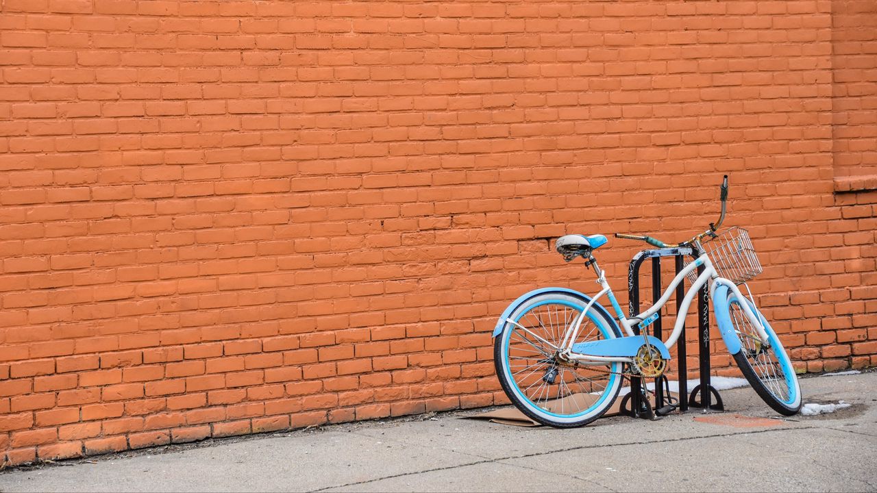 Wallpaper bicycle, parking, wall