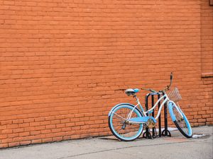 Preview wallpaper bicycle, parking, wall