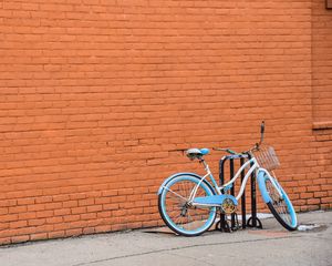 Preview wallpaper bicycle, parking, wall
