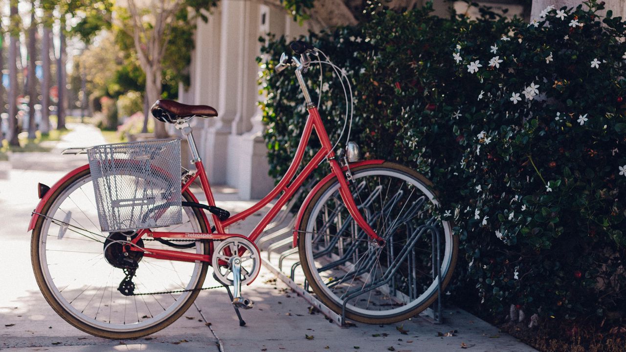 Wallpaper bicycle, parking, wheel