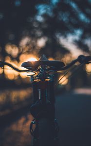 Preview wallpaper bicycle, seat, evening