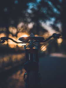 Preview wallpaper bicycle, seat, evening