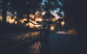 Preview wallpaper bicycle, seat, evening