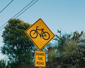 Preview wallpaper bicycle, sign, text, inscription