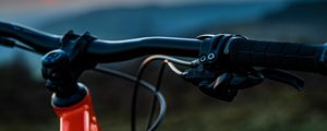 Preview wallpaper bicycle, steering wheel, evening