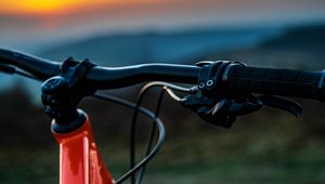 Preview wallpaper bicycle, steering wheel, evening