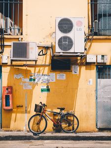 Preview wallpaper bicycle, street, building