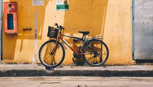 Preview wallpaper bicycle, street, building