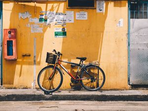 Preview wallpaper bicycle, street, building