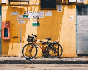 Preview wallpaper bicycle, street, building