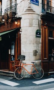 Preview wallpaper bicycle, street, building, city