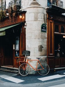 Preview wallpaper bicycle, street, building, city