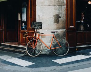 Preview wallpaper bicycle, street, building, city