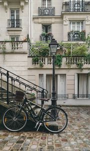 Preview wallpaper bicycle, street, city, facade