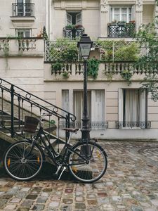 Preview wallpaper bicycle, street, city, facade