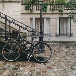 Preview wallpaper bicycle, street, city, facade