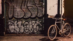 Preview wallpaper bicycle, street, walls