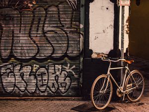 Preview wallpaper bicycle, street, walls