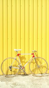 Preview wallpaper bicycle, wall, yellow, summer