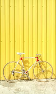 Preview wallpaper bicycle, wall, yellow, summer