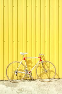 Preview wallpaper bicycle, wall, yellow, summer