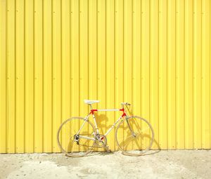 Preview wallpaper bicycle, wall, yellow, summer