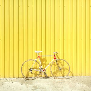 Preview wallpaper bicycle, wall, yellow, summer