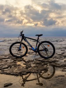 Preview wallpaper bicycle, water, sky, reflection