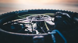 Preview wallpaper bicycle, wheel, disc, spokes