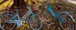 Preview wallpaper bicycles, autumn park, walk