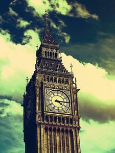 Preview wallpaper big ben, clock, london, sky