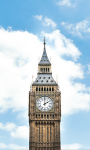 Preview wallpaper big ben, clock, london, england, sky, clouds