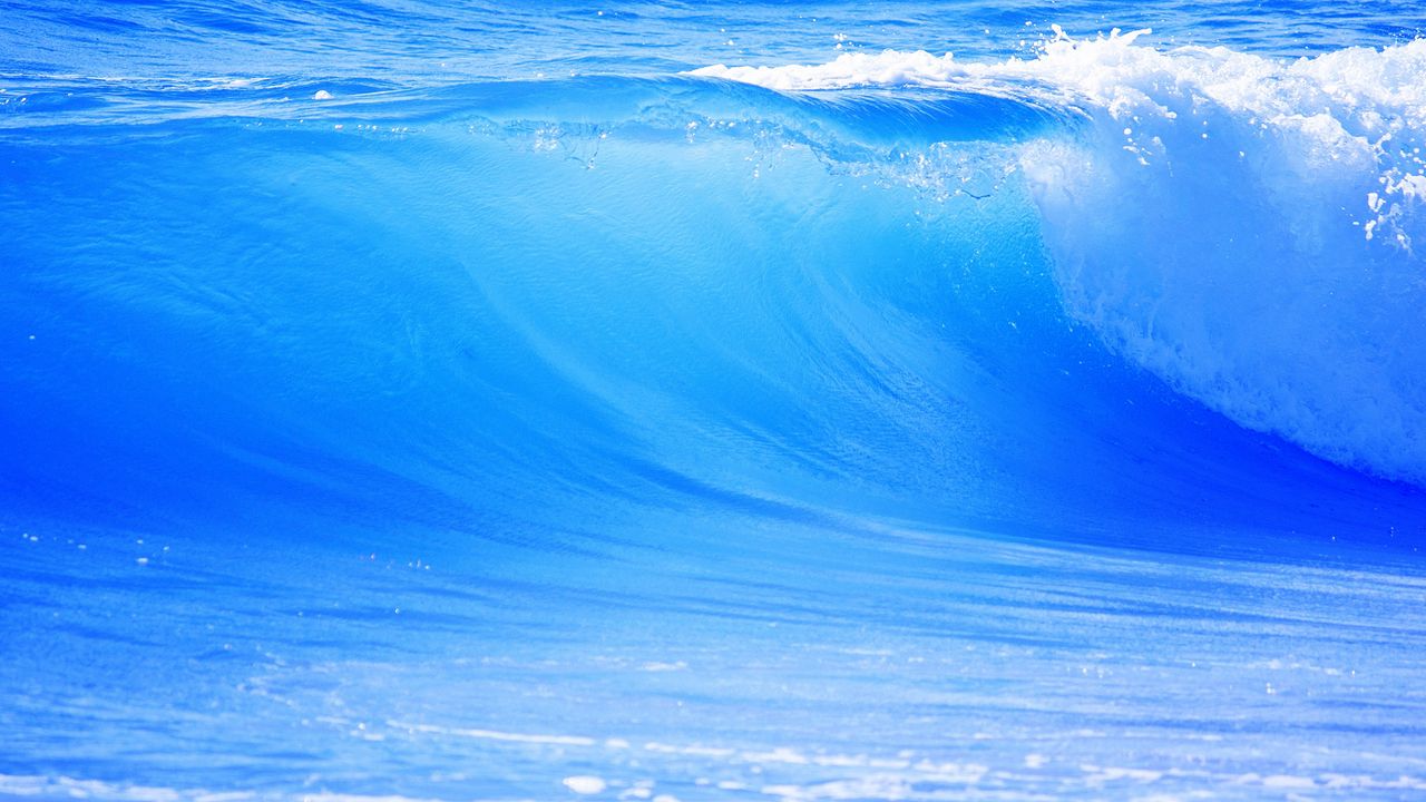 Wallpaper big, blue, wave, sea