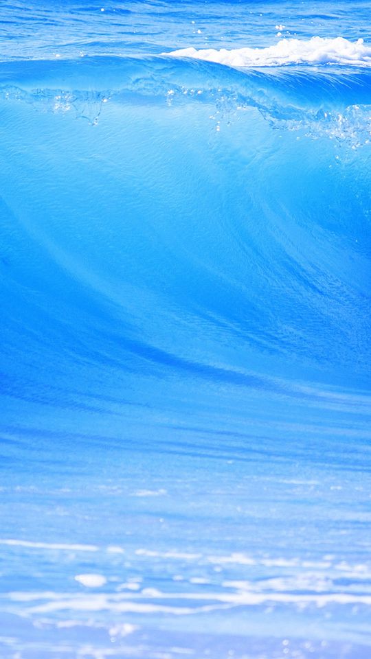 540x960 Wallpaper big, blue, wave, sea