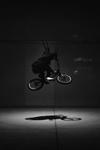 Preview wallpaper bike, bmx, jump, stunt, black