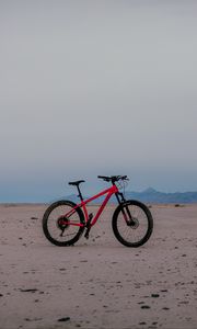 Preview wallpaper bike, horizon, sand, sky