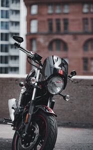Preview wallpaper bike, motorcycle, side view, lantern